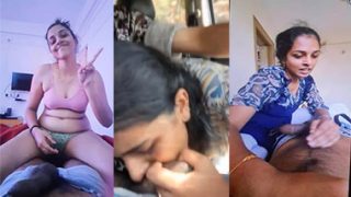 Telugu Mallu GF Blowjob in Car – Secret Sex Video