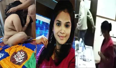 Telugu Office Babe Blowjob – Threesome Sex in Hotel